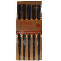 Alloy Plastic Black Chopsticks Family Pack