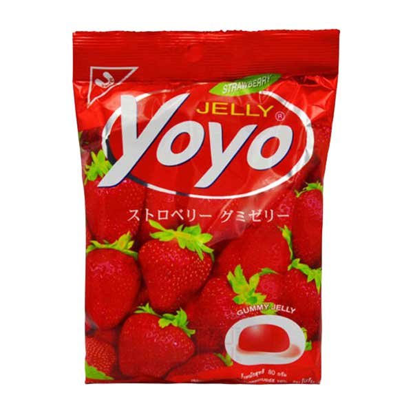 Yoyo Gummy Jelly Strawberry - 80g