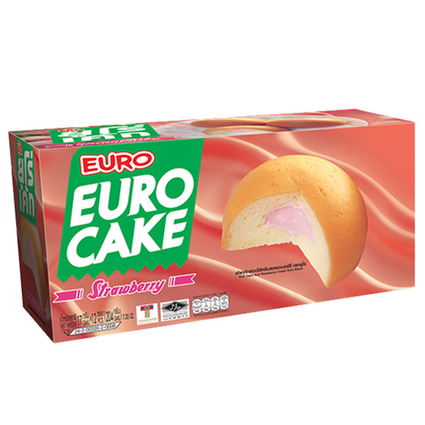 Euro Strawberry Cake - 204g