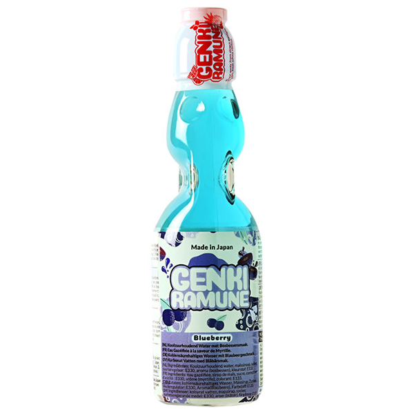 Genki Ramune Blueberry Drink - 200mL