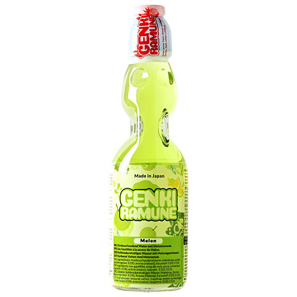 Genki Ramune Melon Drink - 200mL