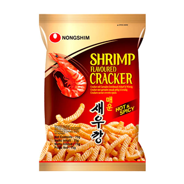 Nongshim Shrimp Flavored Cracker Hot & Spicy - 75g