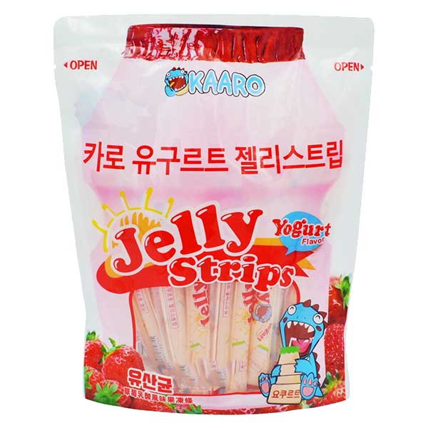 Kaaro Strawberry Jelly Strips Yogurt Flavor - 600g