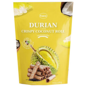 Kaew Crispy Roll Durian Flavor - 100g