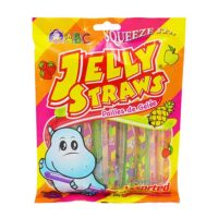 ABC Jelly Straws Assorted Flavor Funny Hippo - 300g