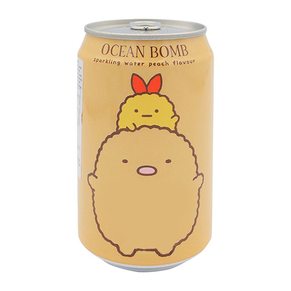 Ocean Bomb Peach Sparkling Water - 330mL
