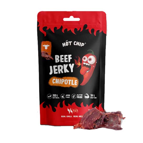 Hot Chip Beef Jerky Chipotle - 25g