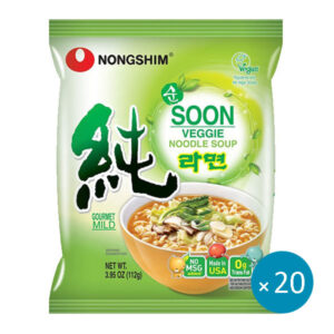 Nongshim Soon Veggie Noodle Soup 112g - 20 stk