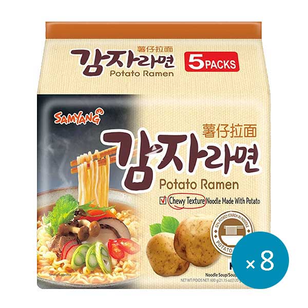Samyang Potato Ramen Noodle 8×5 stk