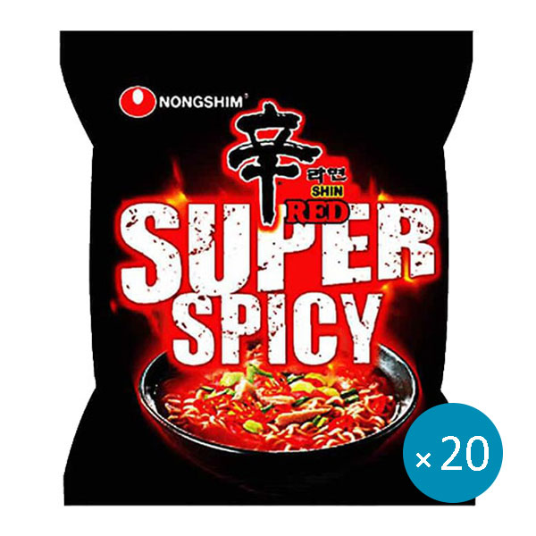 Shin Red Super Spicy Noodle 120g - 20 stk