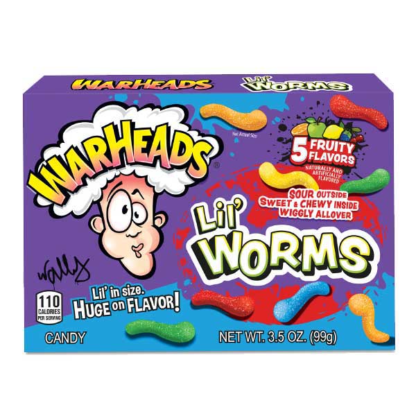 Warheads Lil' Worms - 99g