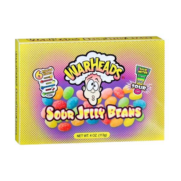 Warheads Sour Jelly Beans - 113g