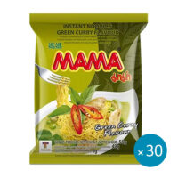 Mama Instant Nudler Green Curry 55g - 30 stk