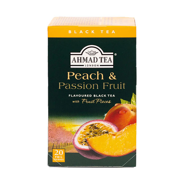 Ahmad Tea Peach & Passion Fruit - 20 Foil Teabags