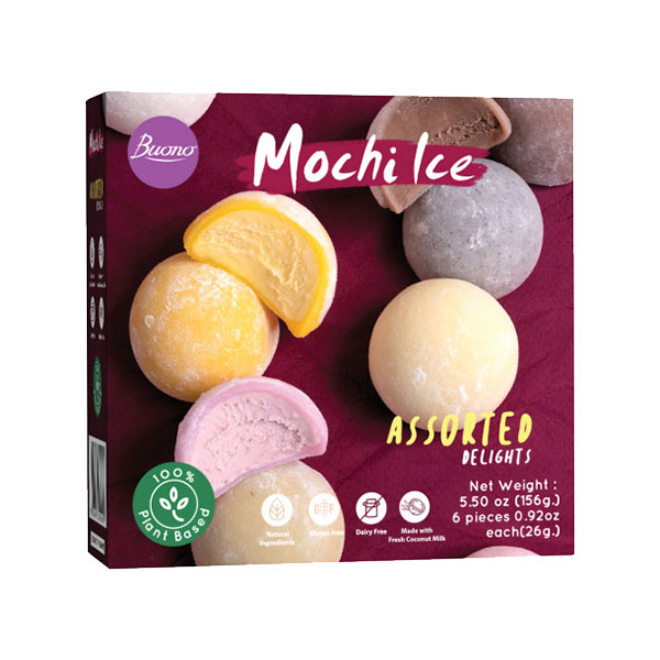 Buono Mochi Ice Assorted Flavor - 156g