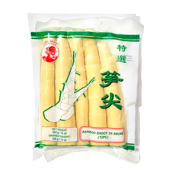 Cock Brand Bamboo Shoot In Brine Tips - 400g