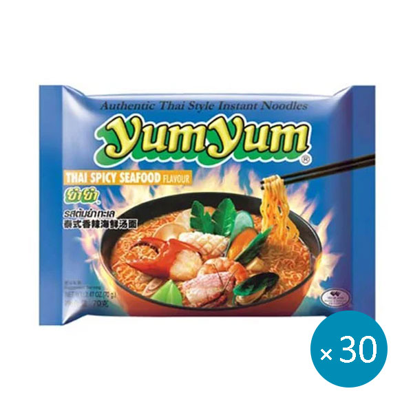 Yum Yum Instant Noodles Thai Spicy Seafood 70g - 30stk