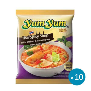 Yum Yum Instant Noodles Thai Spicy Soup Tom Yum 100g - 10stk