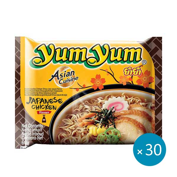 Yum Yum Instant Noodles Japanese Chicken Shoyu 60g - 30stk