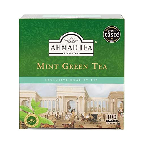 Ahmad Tea Mint green Tea - 100 Foil Teabags