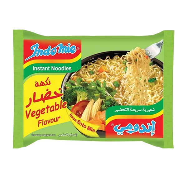 Indomie Instant Noodles Vegetable 75g - 5 stk