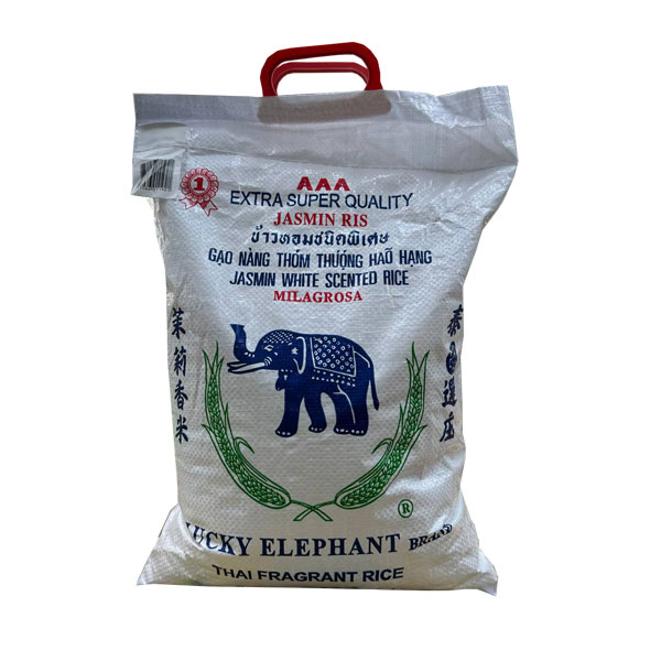 Lucky Elephant Thai Jasmine Rice - 5kg