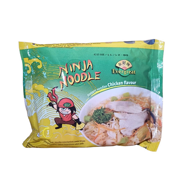 Ninja Instant Noodle Chicken Flavor 60g - 5stk