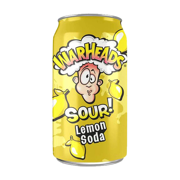 Warheads Sour Lemon Soda - 355mL