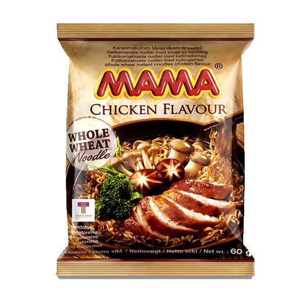 Mama Whole Wheat Noodle Chicken - 60g