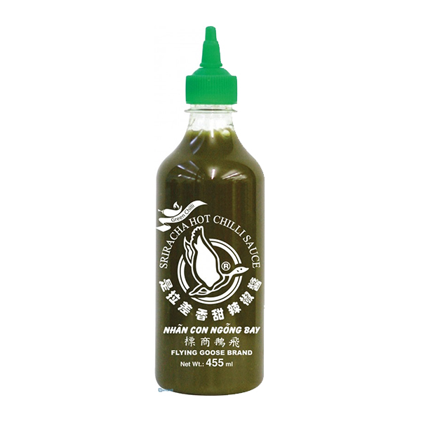 Flying Goose Sriracha Green Chili Sauce (Hemp) - 455mL