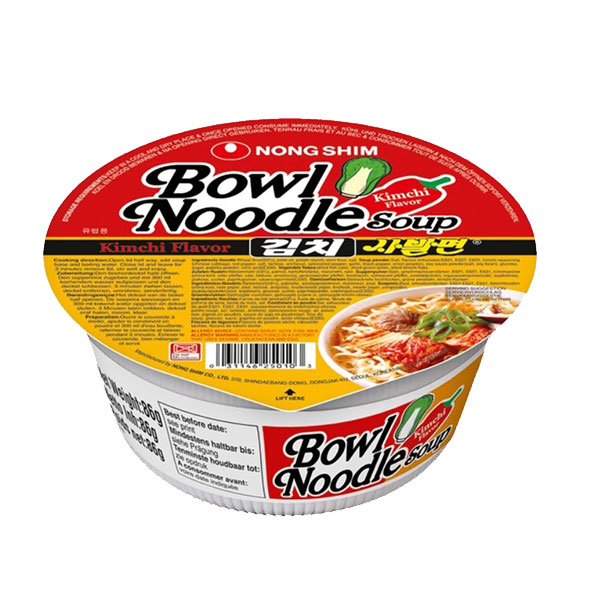 Nongshim Bowl Noodle Kimchi Soup - 100g