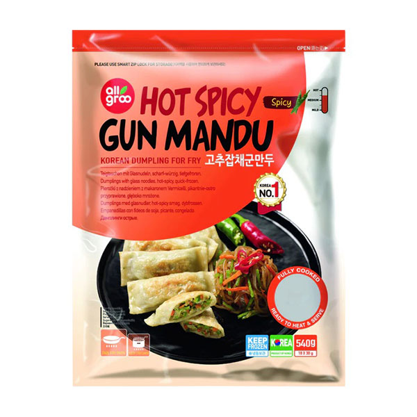 Allgroo Hot Spicy Gun Mandu Dumpling - 540g