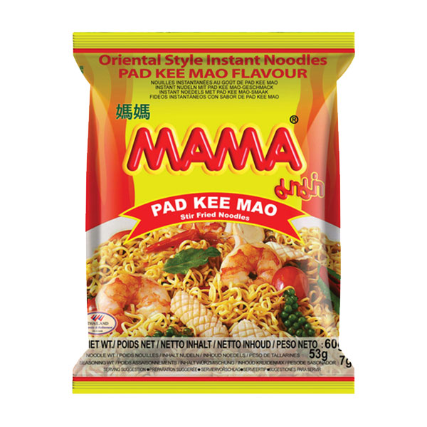 Mama Instant Noodles Pad Kee Mao - 60g