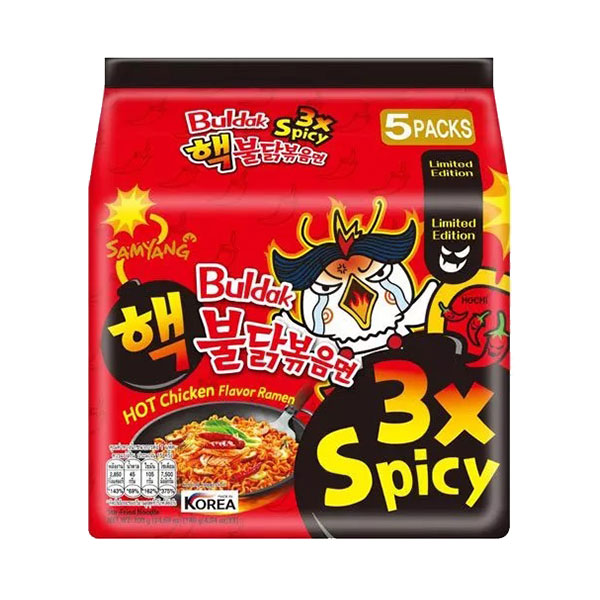 Samyang Hot Chicken Flavor Ramen 3x Spicy - 5*140g