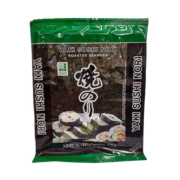 Yaki Nori Roasted Seaweed Green (10 sheets) - 25g
