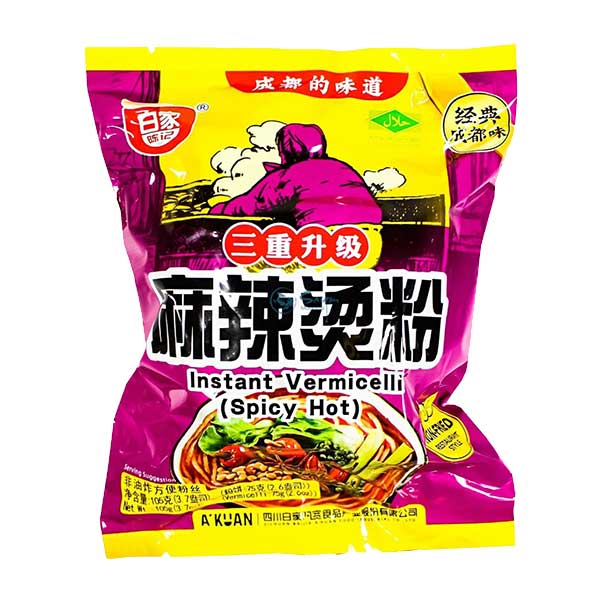 Baijia Instant Vermicelli Spicy Hot - 105g