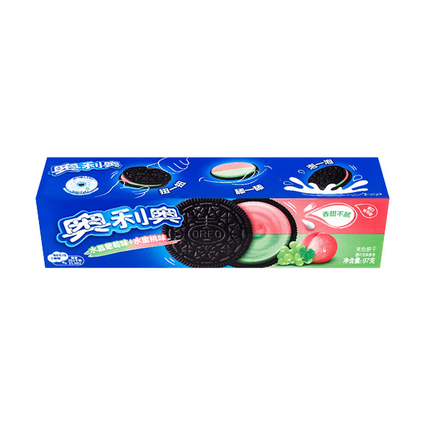 Oreo Crystal Grape Peach Biscuit - 95g