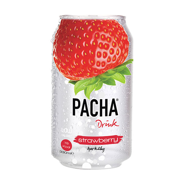 Pacha Sparkling Strawberry Drink - 330mL