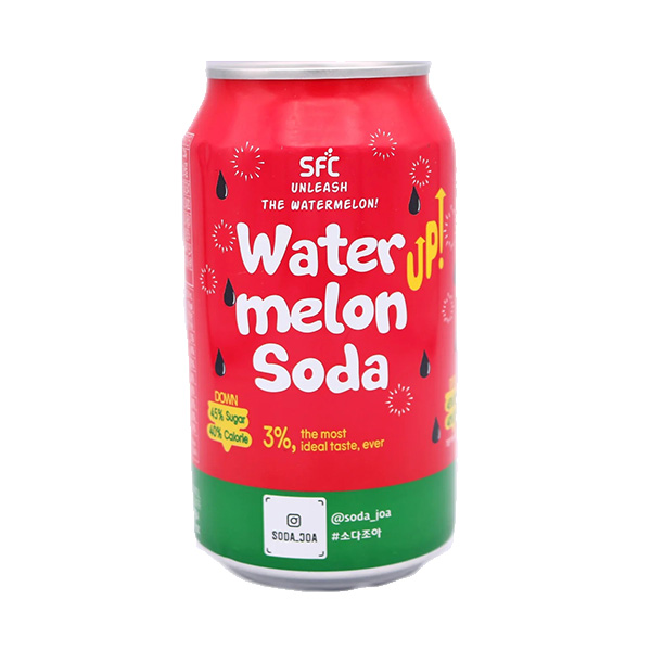Samjin Sparkling Watermelon Soda - 350mL