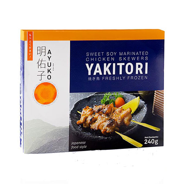 Ayuko Yakitori Sweet Soy Chicken Skewers - 240g