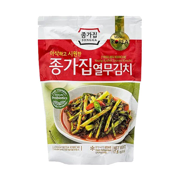 Jongga Yeolmu Young Radish Leaves Kimchi - 500g