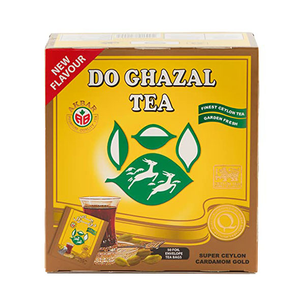 Do Ghazal Pure Ceylon Tea with Cardamom - 100 Foil Tea Bags