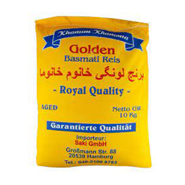 Golden Royal Quality Basmati Rice - 10kg