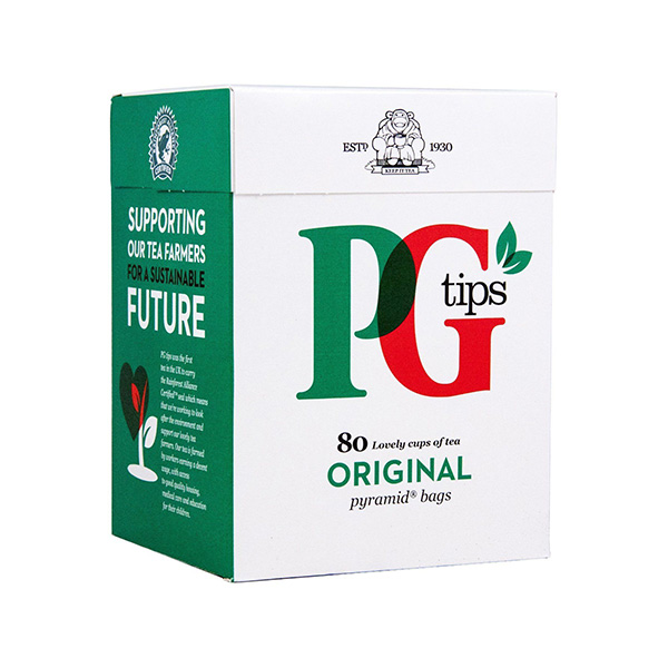 PG Tips Original Tea 80 Teabags - 232g