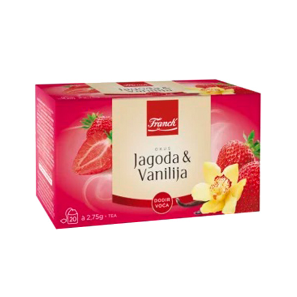 Franck Strawberry & Vanilla Tea - 20 Foil Tea Bags