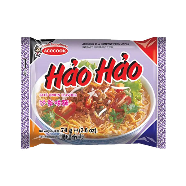 Acecook Hao Hao Instant Noodle Sate Onion - 74g