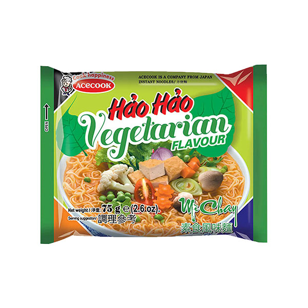 Acecook Hao Hao Instant Noodle Vegetarian - 74g