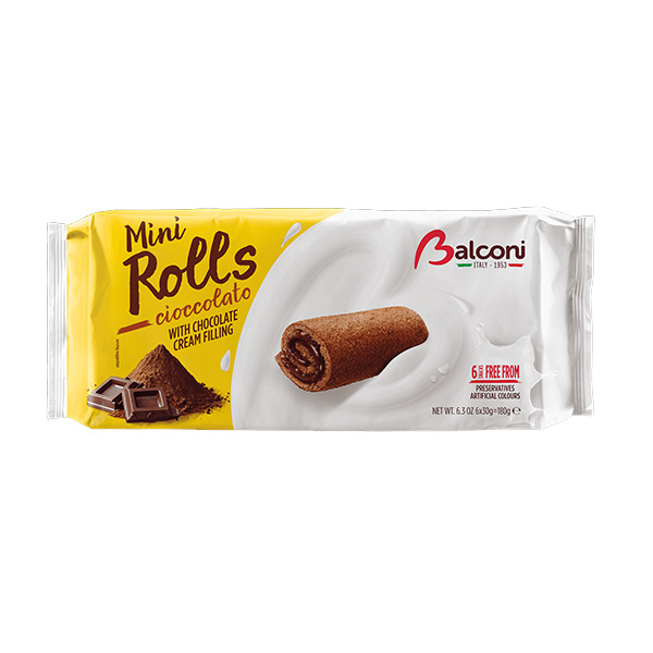 Balconi Mini Rolls Chokolade - 180g
