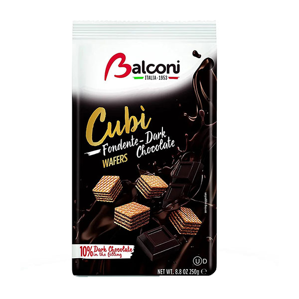 Balconi Wafers Mørk Chokolade - 250g