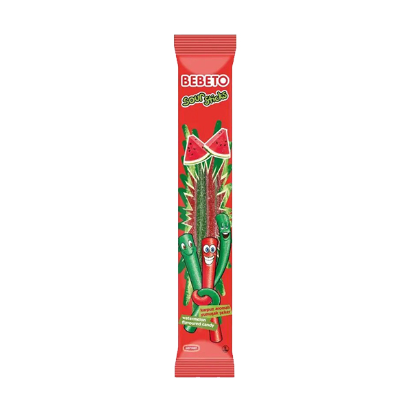 Bebeto Sour Sticks Watermelon - 35g